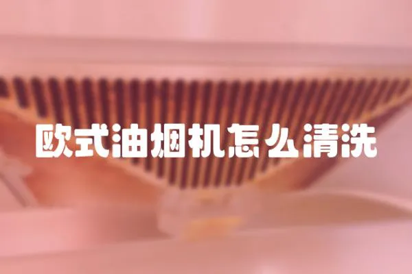 欧式油烟机怎么清洗