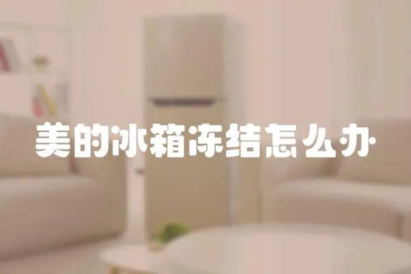 美的冰箱凍結(jié)怎么辦