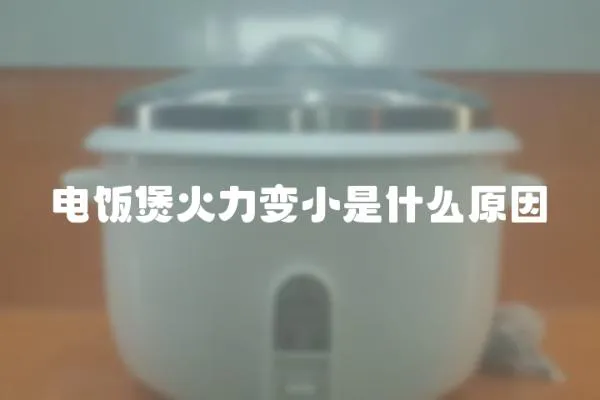 電飯煲火力變小是什么原因