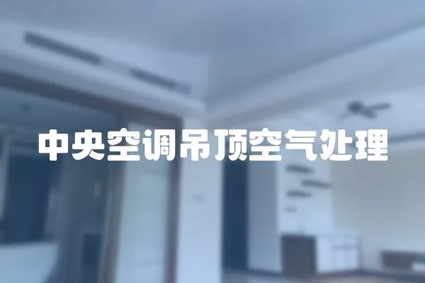 中央空調吊頂空氣處理