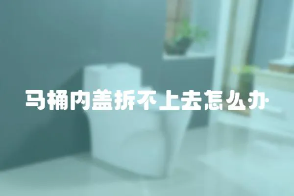 馬桶內蓋拆不上去怎么辦