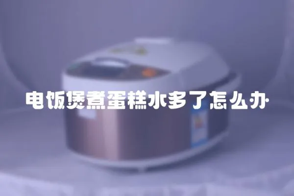 電飯煲煮蛋糕水多了怎么辦