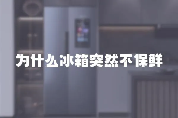 為什么冰箱突然不保鮮