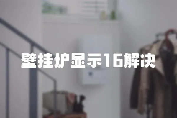 壁掛爐顯示16解決