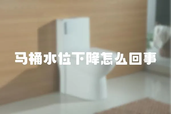 馬桶水位下降怎么回事