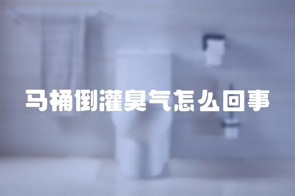 馬桶倒灌臭氣怎么回事