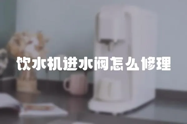飲水機進水閥怎么修理