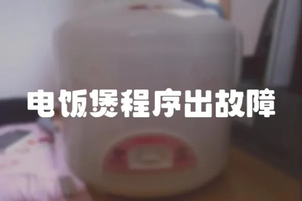 電飯煲程序出故障