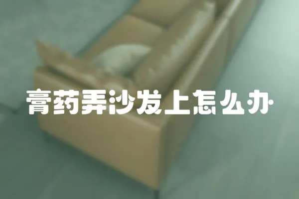 膏藥弄沙發(fā)上怎么辦