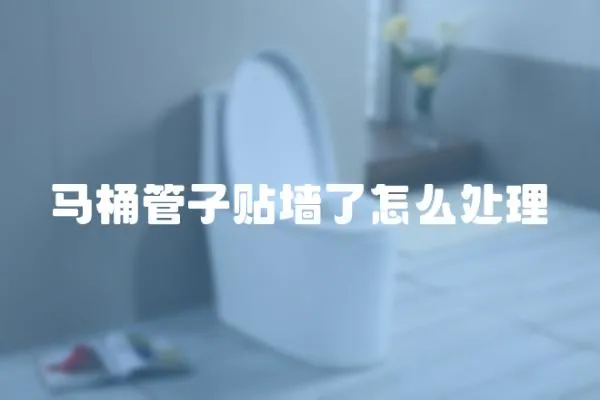 馬桶管子貼墻了怎么處理