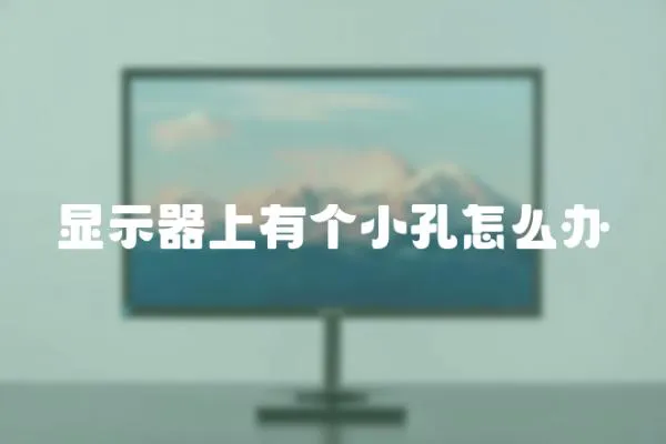顯示器上有個(gè)小孔怎么辦