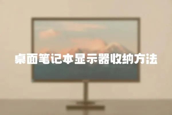 桌面筆記本顯示器收納方法