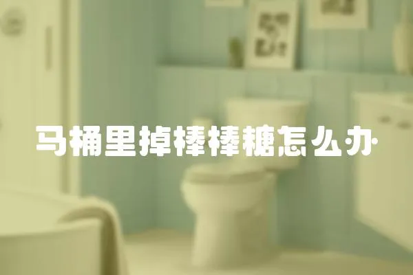 馬桶里掉棒棒糖怎么辦