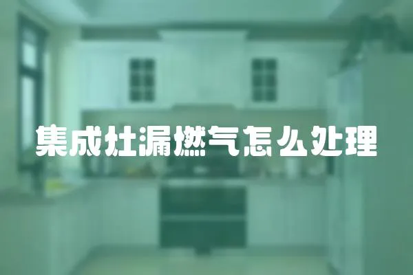 集成灶漏燃?xì)庠趺刺幚?></a></div>
                    <div   id=