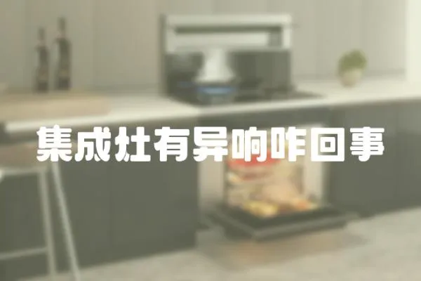 集成灶有異響咋回事