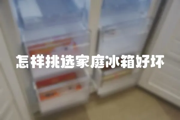怎樣挑選家庭冰箱好壞