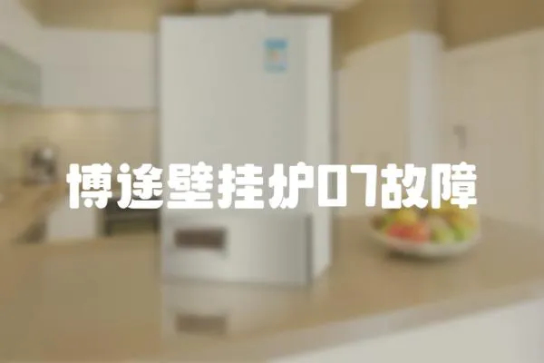 博途壁掛爐07故障