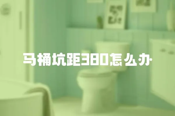 馬桶坑距380怎么辦