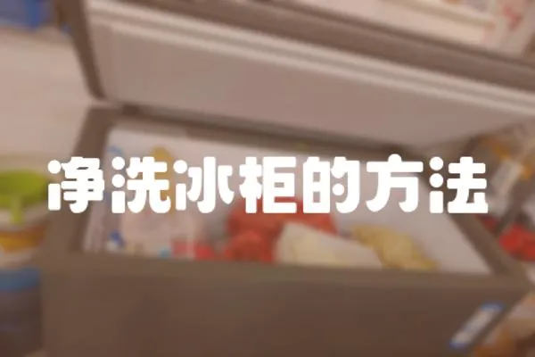 凈洗冰柜的方法