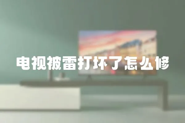 電視被雷打壞了怎么修