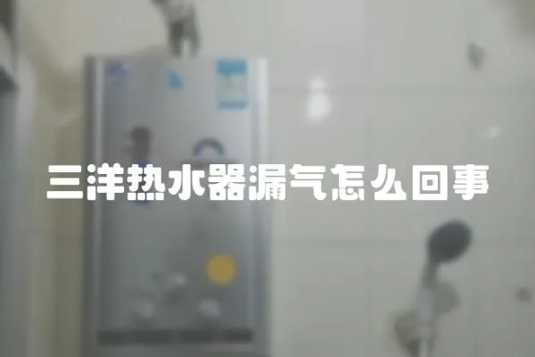 三洋熱水器漏氣怎么回事