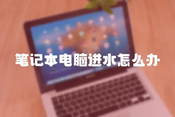 筆記本電腦進水怎么辦