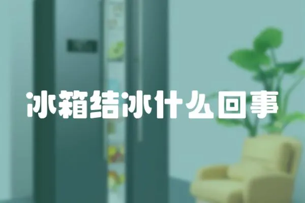 冰箱結冰什么回事
