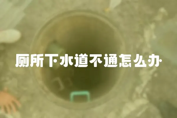 廁所下水道不通怎么辦