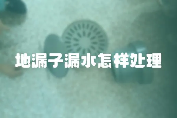 地漏子漏水怎樣處理