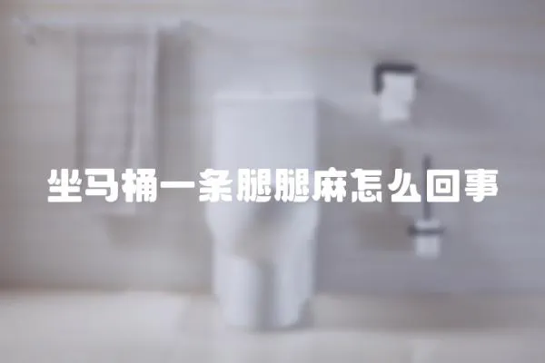 坐馬桶一條腿腿麻怎么回事