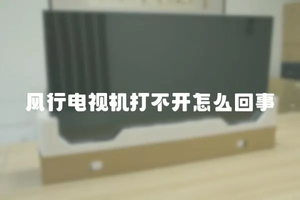 風行電視機打不開怎么回事