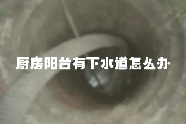 廚房陽臺有下水道怎么辦