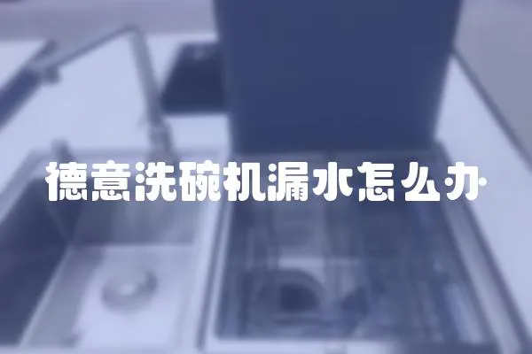 德意洗碗機漏水怎么辦