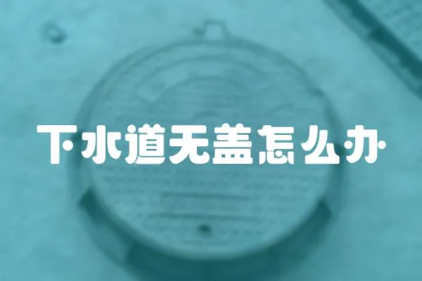 下水道無蓋怎么辦