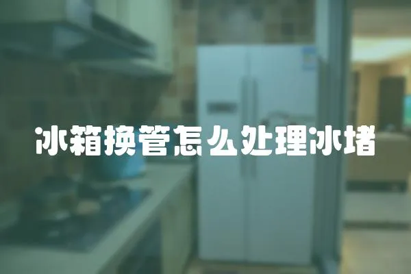 冰箱換管怎么處理冰堵