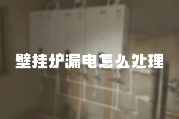 壁掛爐漏電怎么處理