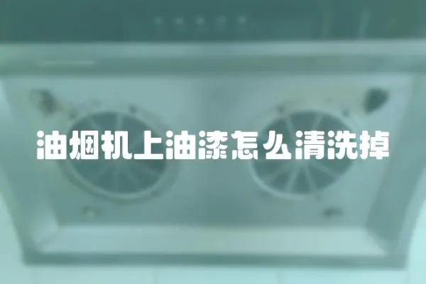 油煙機上油漆怎么清洗掉