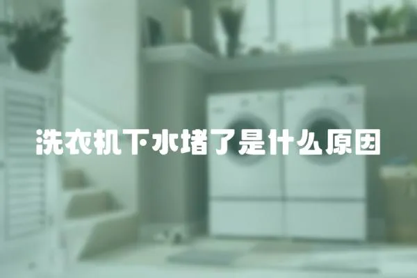 洗衣機下水堵了是什么原因