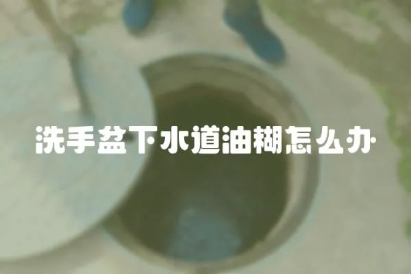 洗手盆下水道油糊怎么辦