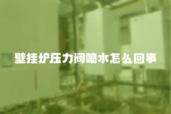 壁掛爐壓力閥噴水怎么回事