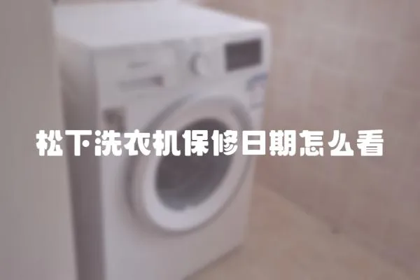松下洗衣機保修日期怎么看
