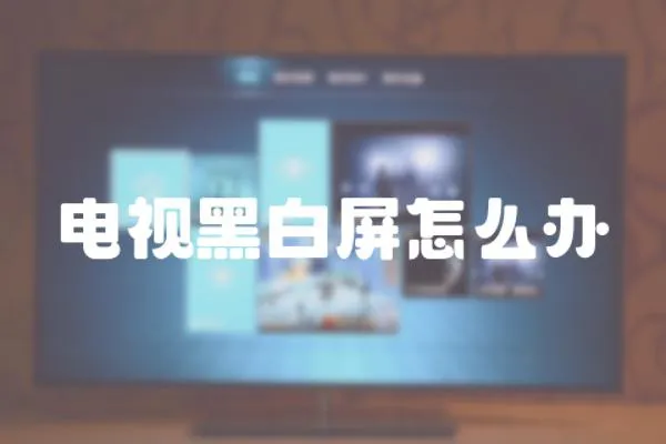 電視黑白屏怎么辦