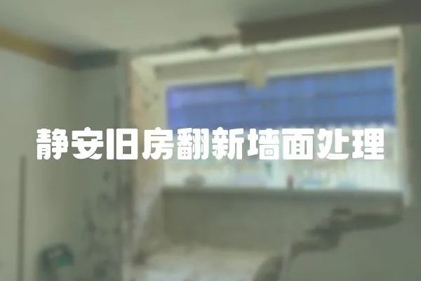 靜安舊房翻新墻面處理