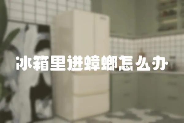 冰箱里進蟑螂怎么辦