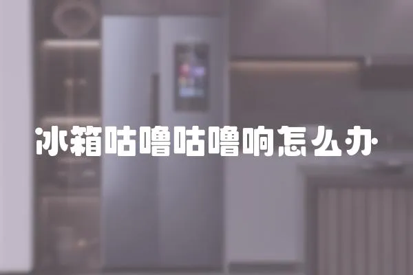 冰箱咕嚕咕嚕響怎么辦