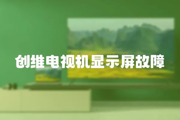 創維電視機顯示屏故障