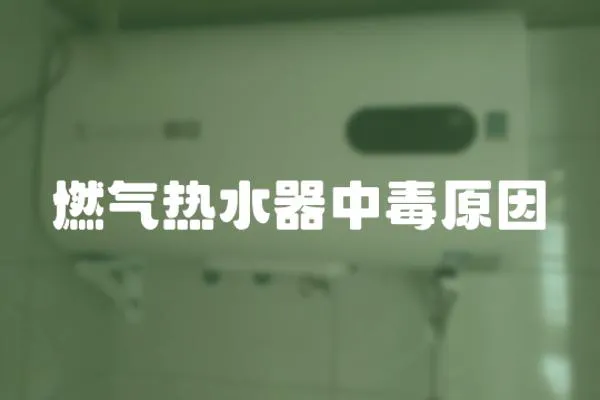 燃氣熱水器中毒原因