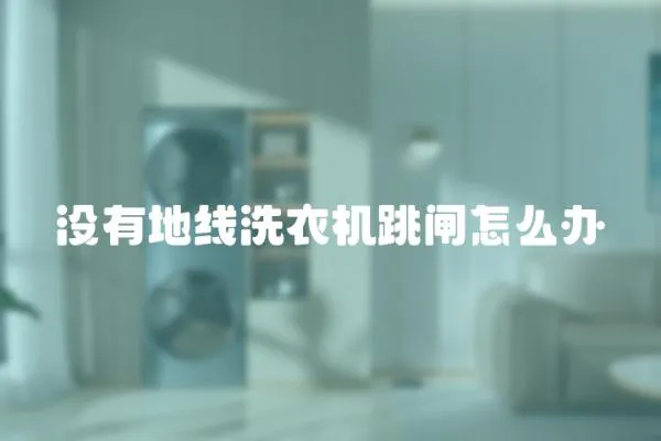 沒有地線洗衣機(jī)跳閘怎么辦