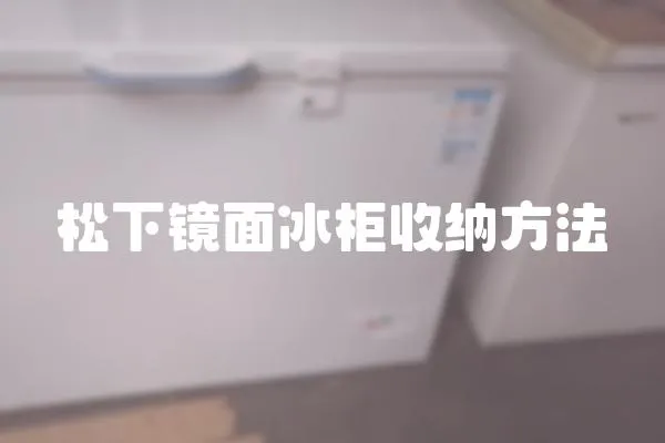 松下鏡面冰柜收納方法