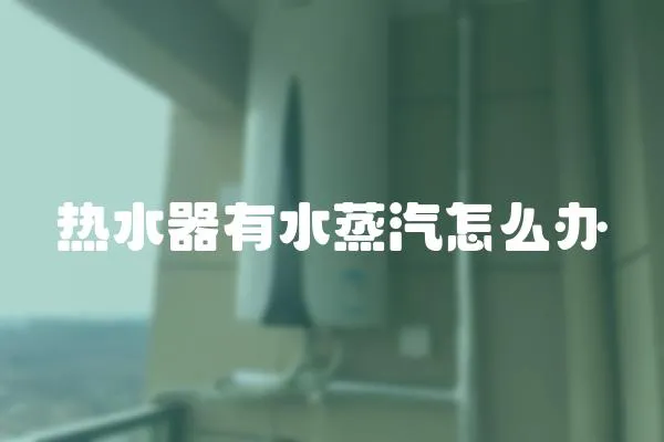 熱水器有水蒸汽怎么辦